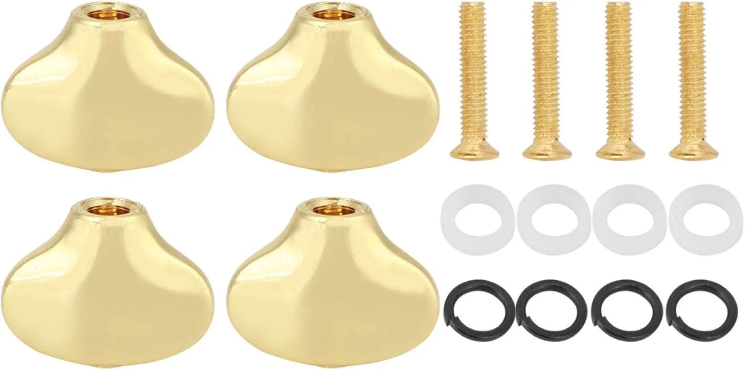 کوک گیتار یوکللی، دسته کوک طرح دم ماهی کوچک، سگک شفت گیتار برای تعویض کلیدهای باس و دسته‌های کوک یوکللی (طلایی)