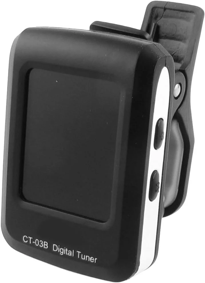 تیونر دیجیتال گیره ای LCD برای گیتار، بیس، ویولن و یوکللی