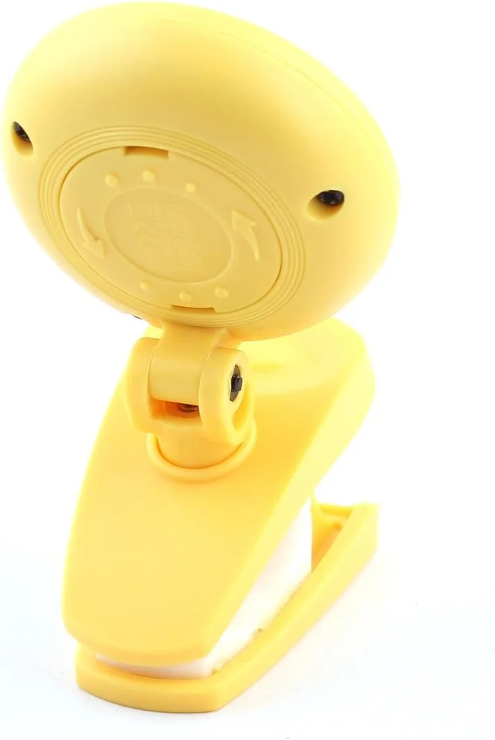 تیونر گیره ای پلاستیکی زرد رنگ برای گیتار، یوکللی، باس و ویولن