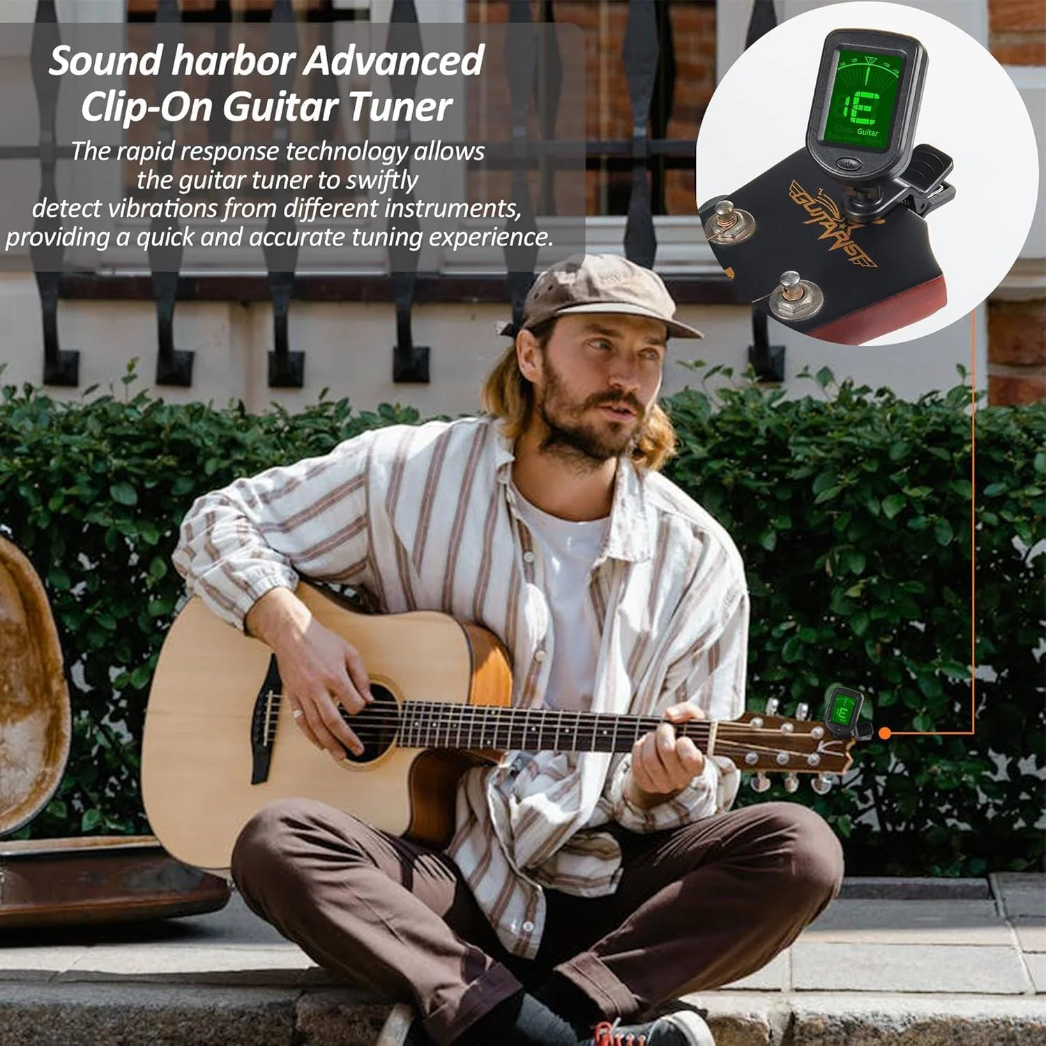 کوک کننده گیره ای گیتار ساند هاربر - مناسب برای گیتار آکوستیک، الکتریک، بیس، ویولن و یوکللی