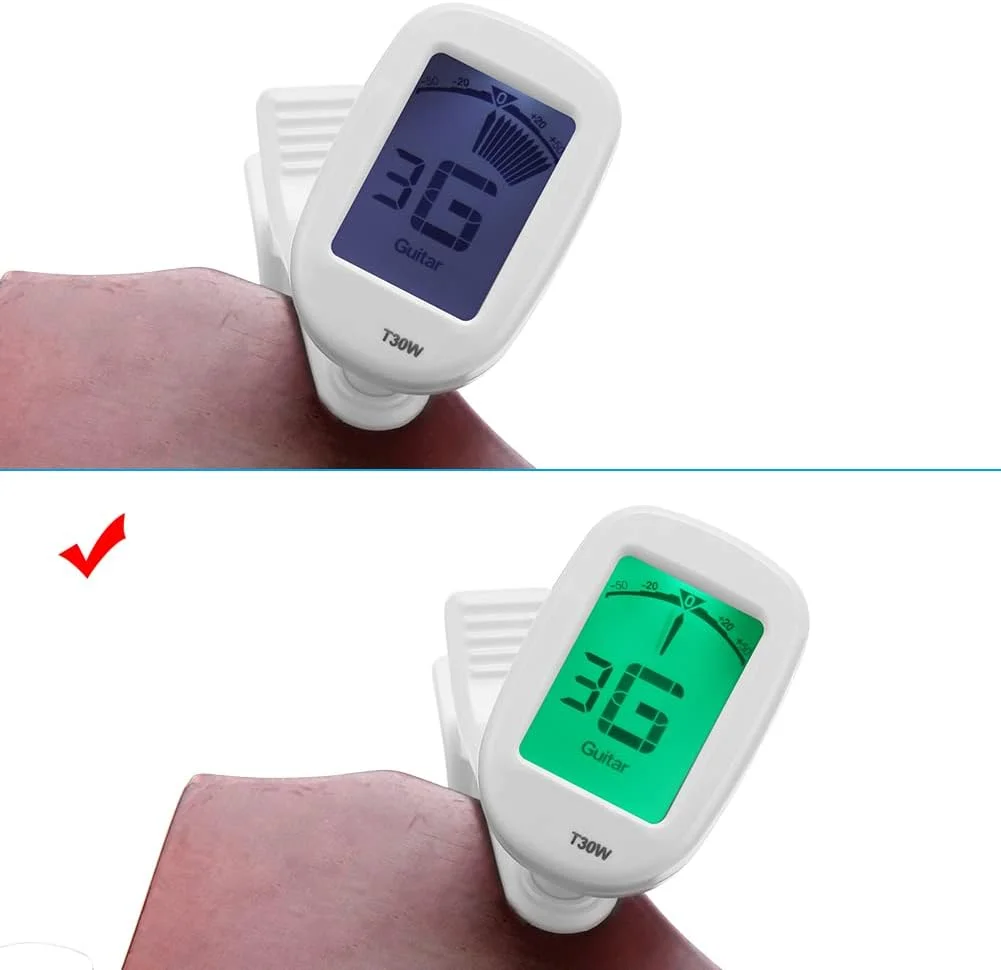 کوککننده گیتار Meideal T30W با حساسیت بالا، گیره/نگهدارنده برای گیتار، ویولن، یوکللی، LCD و مبتدیان (قرمز، سفید) کوککننده گیتار Meideal T30W با حساسیت بالا، گیره/نگهدارنده برای گیتار، ویولن، یوکللی، LCD و مبتدیان (قرمز، سفید)