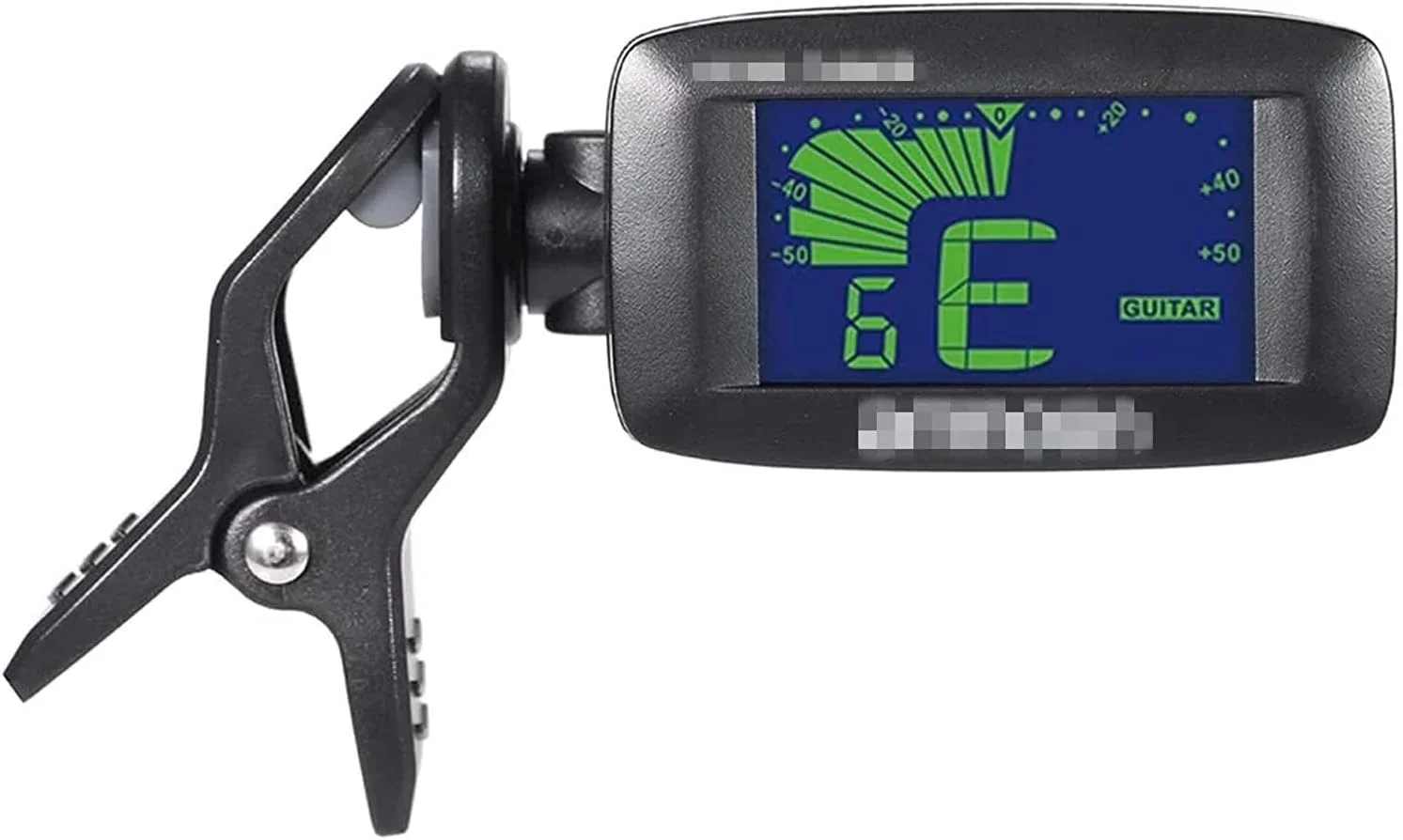 تیونر گیره ای گیتار قابل حمل جهانی، صفحه نمایش دارای نور پس زمینه سه رنگ برای یوکللی و ویولن