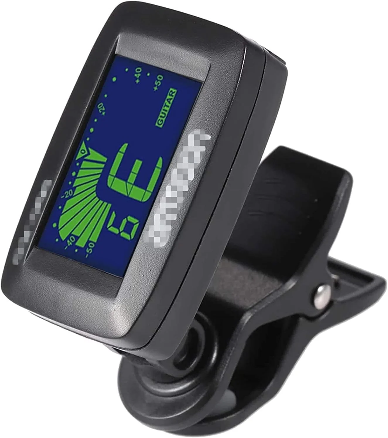 تیونر گیره ای گیتار قابل حمل جهانی، صفحه نمایش دارای نور پس زمینه سه رنگ برای یوکللی و ویولن تیونر گیره ای گیتار قابل حمل جهانی، صفحه نمایش دارای نور پس زمینه سه رنگ برای یوکللی و ویولن