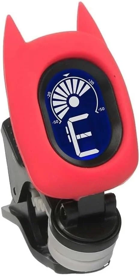 کوک کننده گیتار، کوک کننده گیره ای کارتونی بامزه برای گیتار آکوستیک، گیتار باس، یوکللی، حمل آسان (رنگ: قرمز)