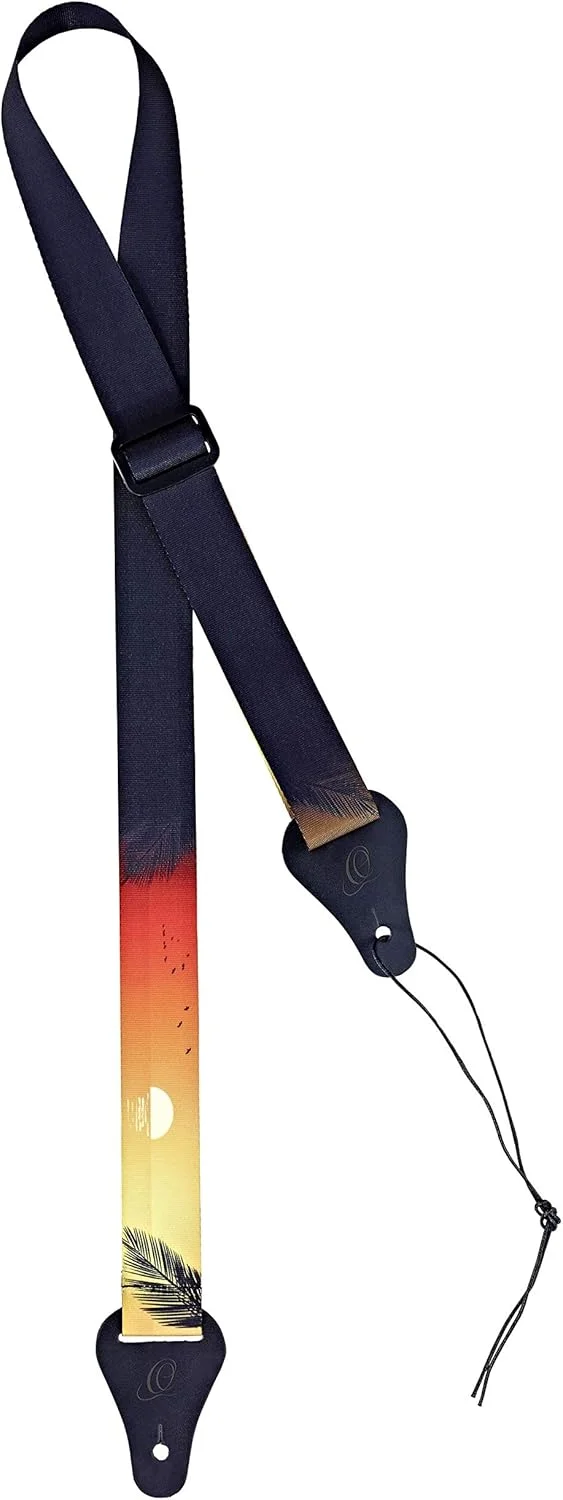 بند یوکللی اورتگا گیتار مدل OUS-SUN باریک نایلونی طول 1350 میلی متر (53,15 اینچ)، عرض 37 میلی متر (1,54 اینچ) "غروب آفتاب"