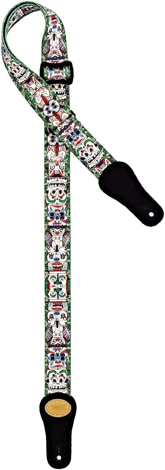 بند یوکللی نایلونی اورتگا با سر چرمی جیر - 37 میلی متر طرح توتم (KNS-TM-U)