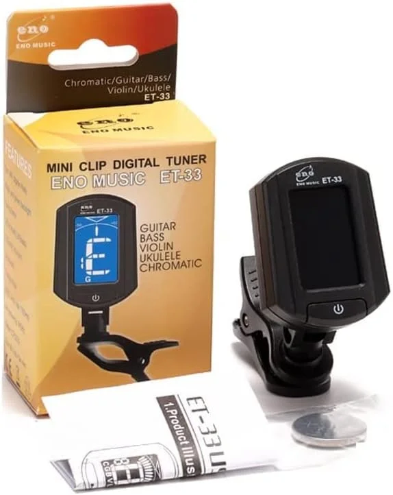 تیونر گیره ای الکترونیکی صفحه نمایش LCD، تیونر اتوماتیک حرفه ای مخصوص ویولن و یوکللی (رنگ: سفید) تیونر گیره ای الکترونیکی صفحه نمایش LCD، تیونر اتوماتیک حرفه ای مخصوص ویولن و یوکللی (رنگ: سفید)