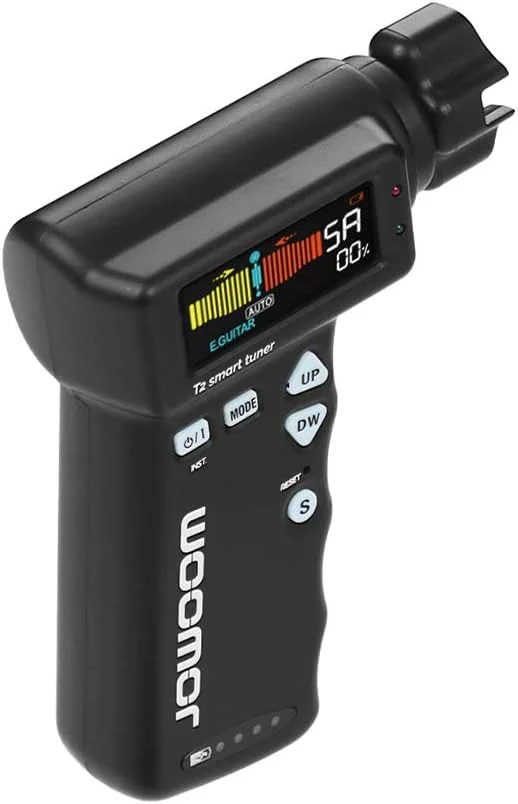 کوک کننده گیتار هوشمند چند منظوره HUIOP T2، سیم پیچ دسته کوک برای گیتار، یوکللی، کوک کروماتیک، باتری لیتیومی قابل شارژ داخلی