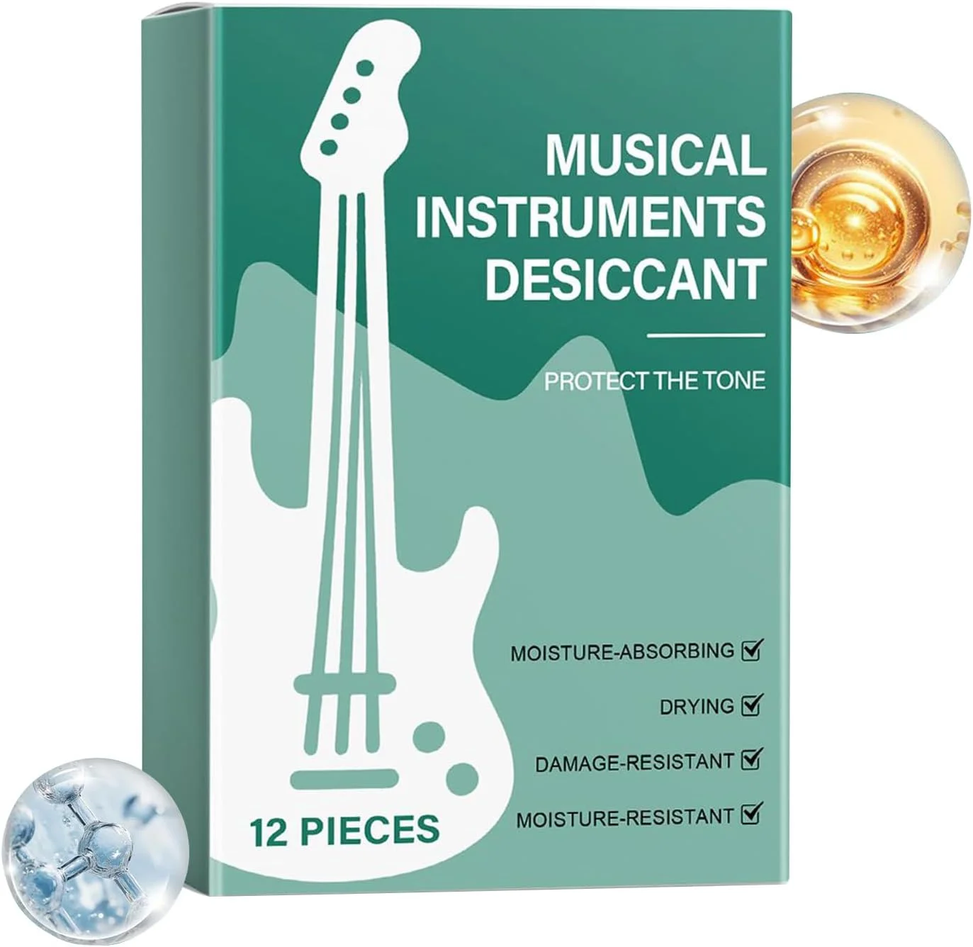 بسته های خشک کننده ابزار | بسته کنترل رطوبت گیتار | جاذب رطوبت برای مراقبت از پیانو ویولن باس و نگهداری یوکللی
