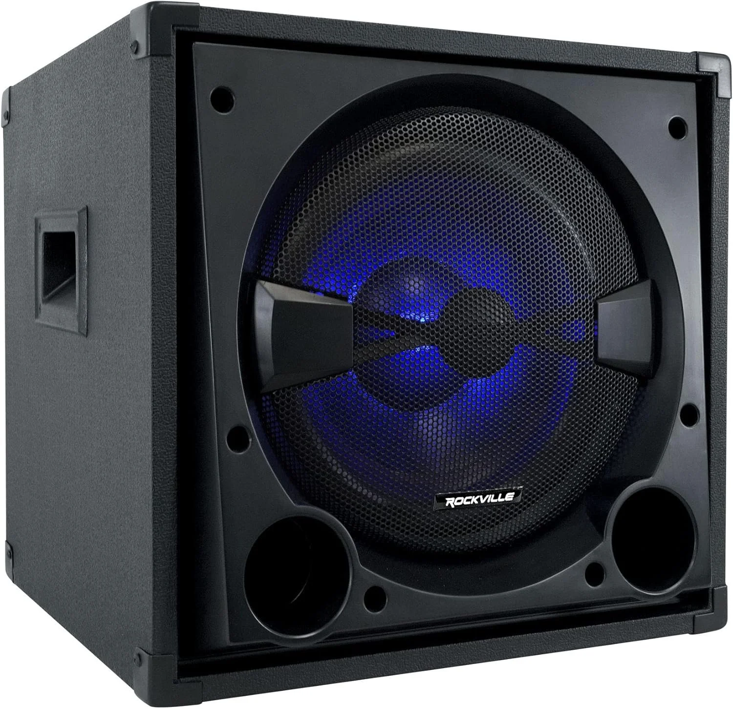 ساب ووفر خانگی Rockville BASS BLASTER 12 با توان 800 وات، ووفر 12 اینچی، کراس اوور قابل تنظیم، ورودی RCA/اسپیکر، برای سینمای خانگی و موسیقی