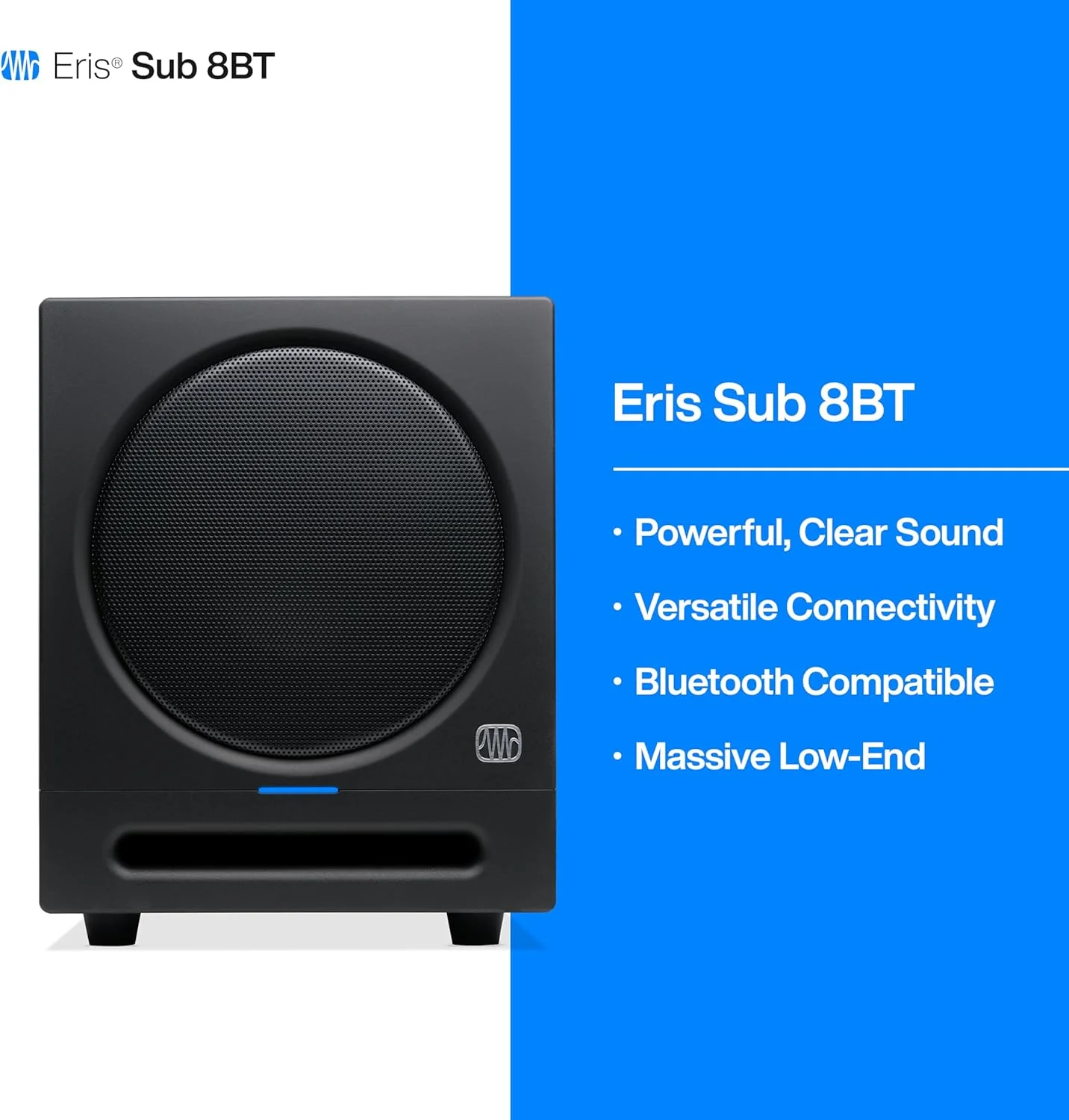 ساب ووفر استودیویی بلوتوث دار 8 اینچی Presonus Eris Sub 8BT