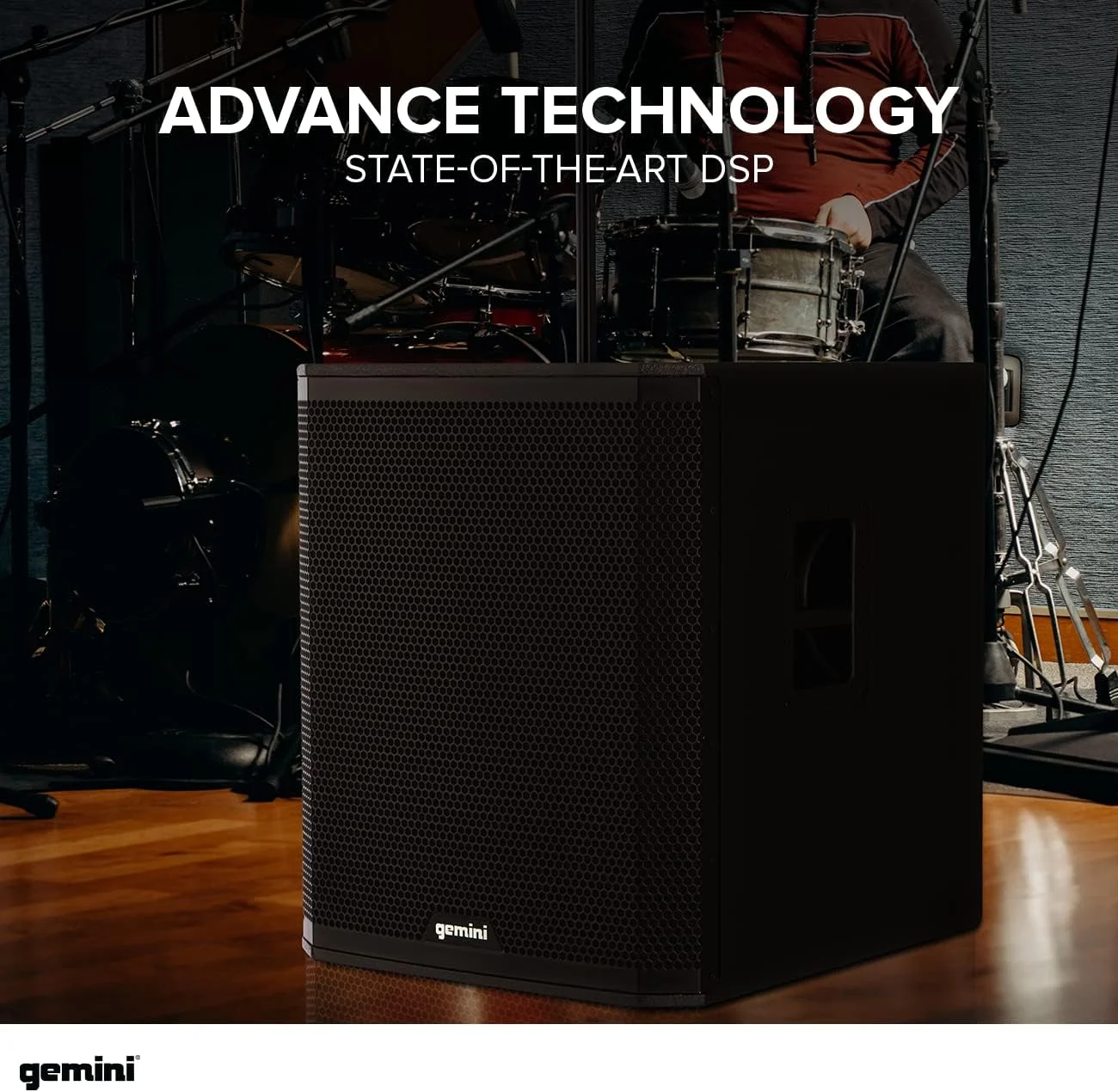 ساب ووفر اکتیو 18 اینچی Gemini Sound ZRX-S18BT با بلوتوث و TWS - بیس قدرتمند حرفه ای DJ - ورودی/خروجی متنوع برای اجراها و استودیوها