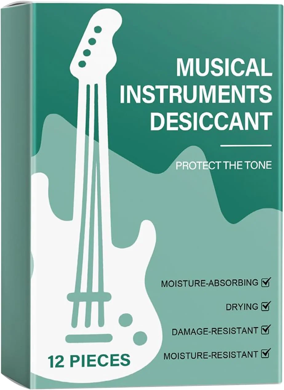 رطوبت گیر برای سازها - بسته های کنترل رطوبت گیتار - بسته های قابل حمل جذب رطوبت برای نگهداری و محافظت پیانو ویولن یوکللی