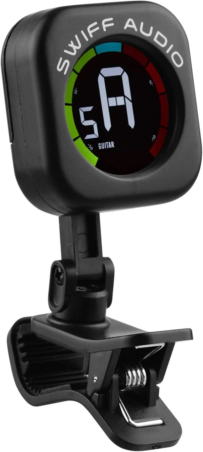 تیونر گیره ای کوچک با صفحه نمایش رنگی، ۵ حالت کوک برای یوکللی، گیتار، بیس و ویولن