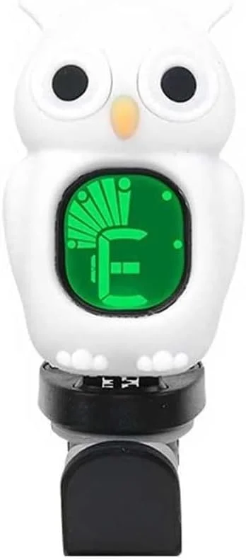 کوک کننده تیونر الکترونیکی کارتونی، مناسب برای یوکللی، عمومی برای مبتدیان، کوک کننده گیتار ویولن (رنگ: سفید)