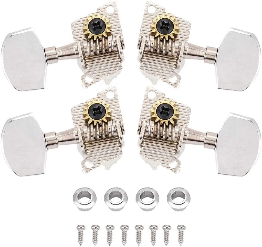 کوک گیتار اوکوله‌له Bnineteenteam 2L2R، سردسته ماشین کلاسیک نقره ای، قطعات DIY اوکوله‌له به همراه پیچ های نصب