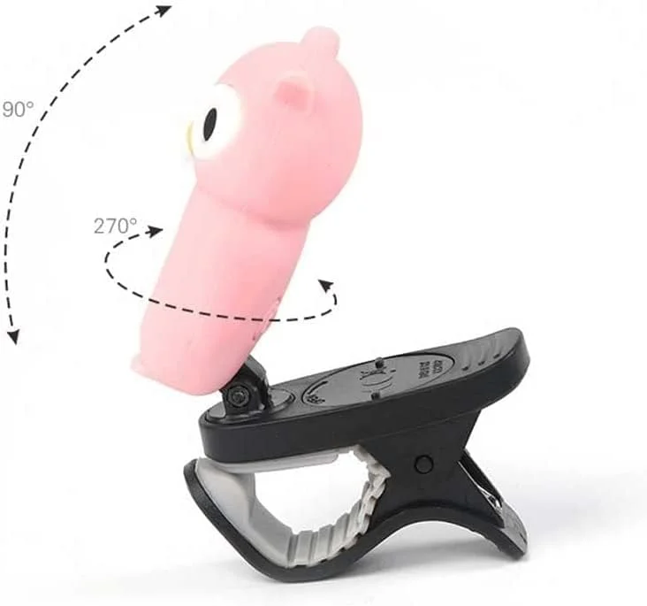 کوک کننده تیونر الکترونیکی کارتونی، کوک کننده یوکللی، مناسب برای مبتدیان، کوک کننده گیتار ویولن (رنگ: آبی)