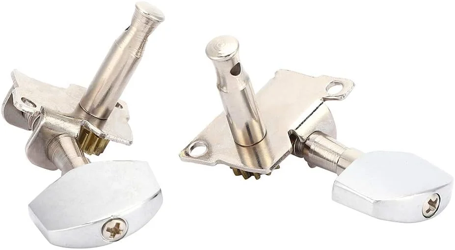 کوک گیتار اوکولهله Bnineteenteam 2L2R، سردسته ماشین کلاسیک نقره ای، قطعات DIY اوکولهله به همراه پیچ های نصب کوک گیتار اوکولهله Bnineteenteam 2L2R، سردسته ماشین کلاسیک نقره ای، قطعات DIY اوکولهله به همراه پیچ های نصب