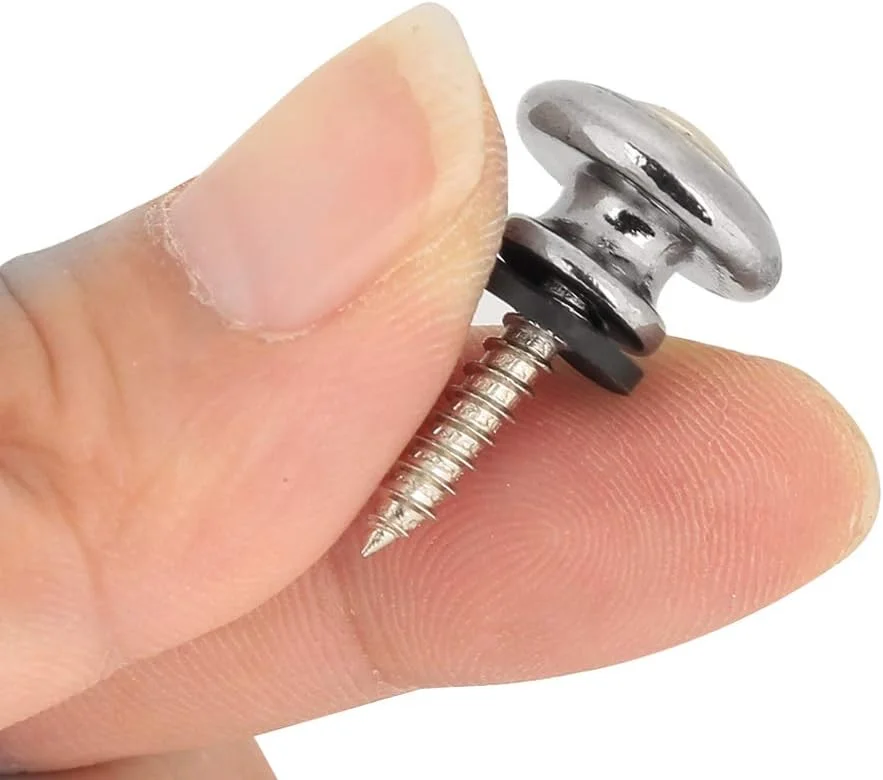 دکمه بند گیتار، قفل بند گیتار با پیچ و واشر، برای گیتار، یوکللی، گیتار الکتریک دکمه بند گیتار، قفل بند گیتار با پیچ و واشر، برای گیتار، یوکللی، گیتار الکتریک