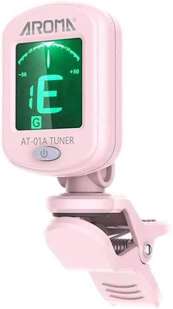 کوک کننده گیتار آکوستیک مدل AT-01A، مناسب برای گیتار الکتریک، یوکللی و ویولن (رنگ: صورتی)