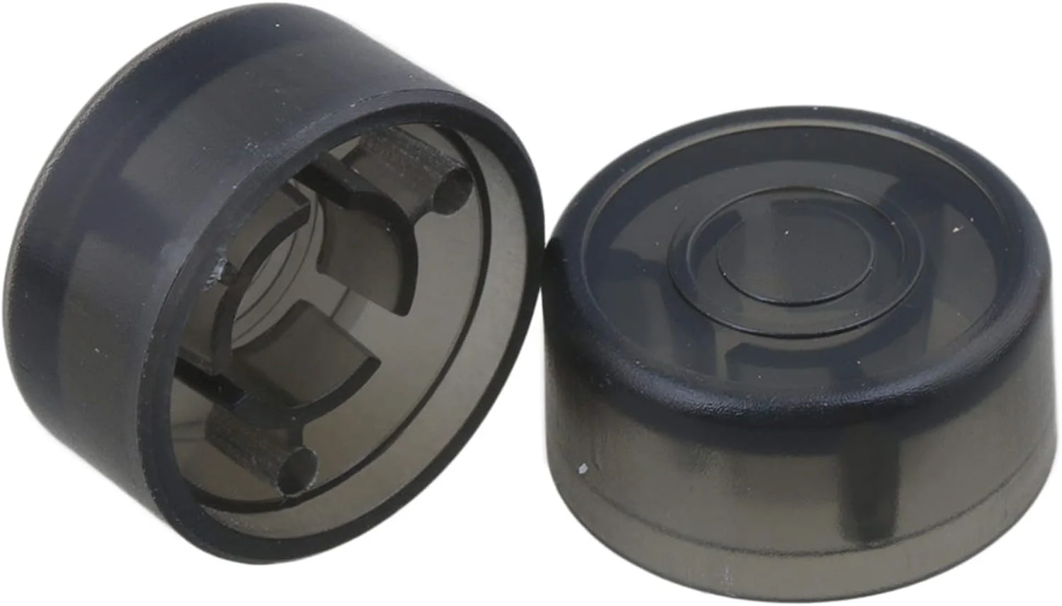 ییبای درپوش محافظ پدال افکت گیتار پلاستیکی مشکی شفاف، فاصله سوراخ حدود 38 میلی متر، قطر سوراخ حدود 4 میلی متر، بسته 10 عددی