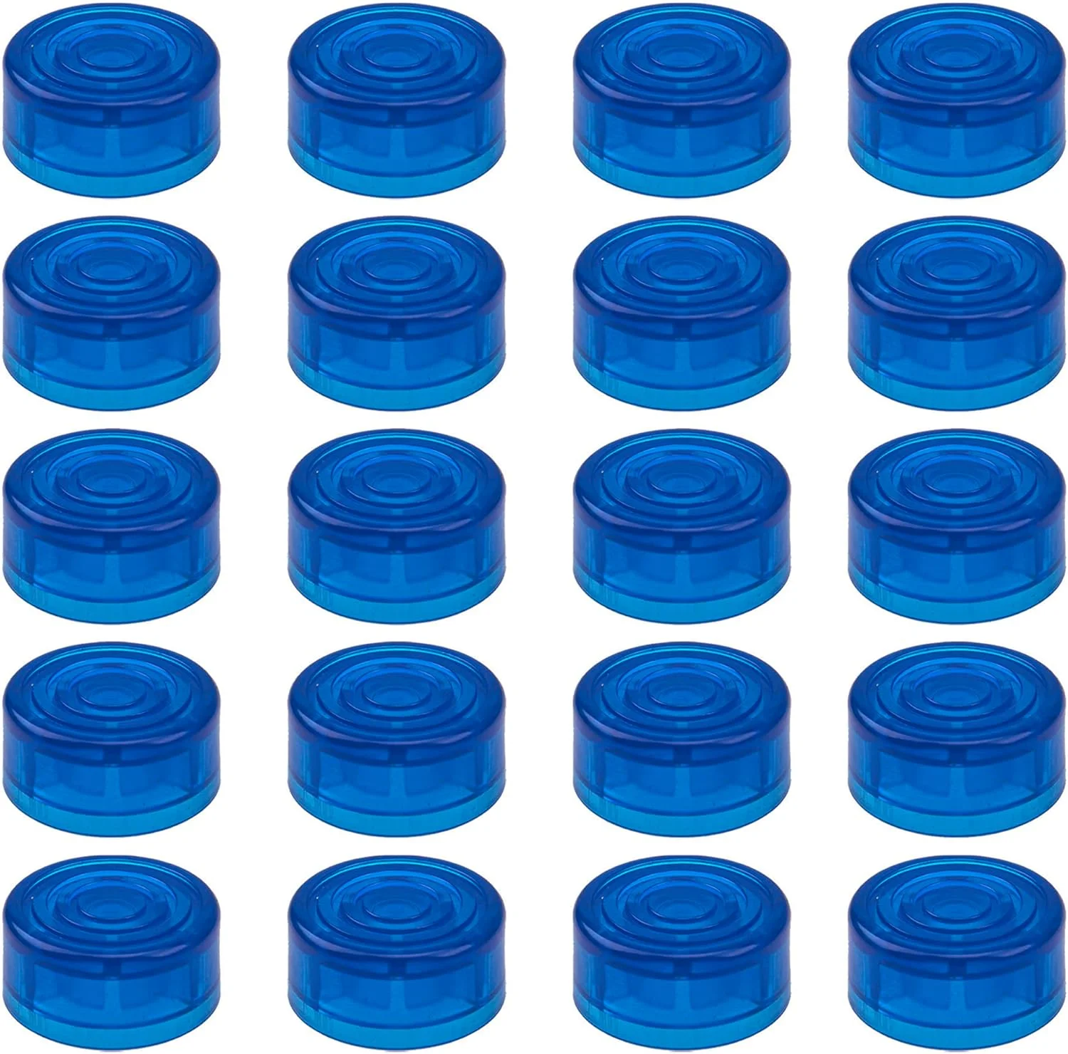 20 عدد روکش پدال افکت گیتار، محافظ دکمه پایی پدال افکت گیتار (آبی تیره)