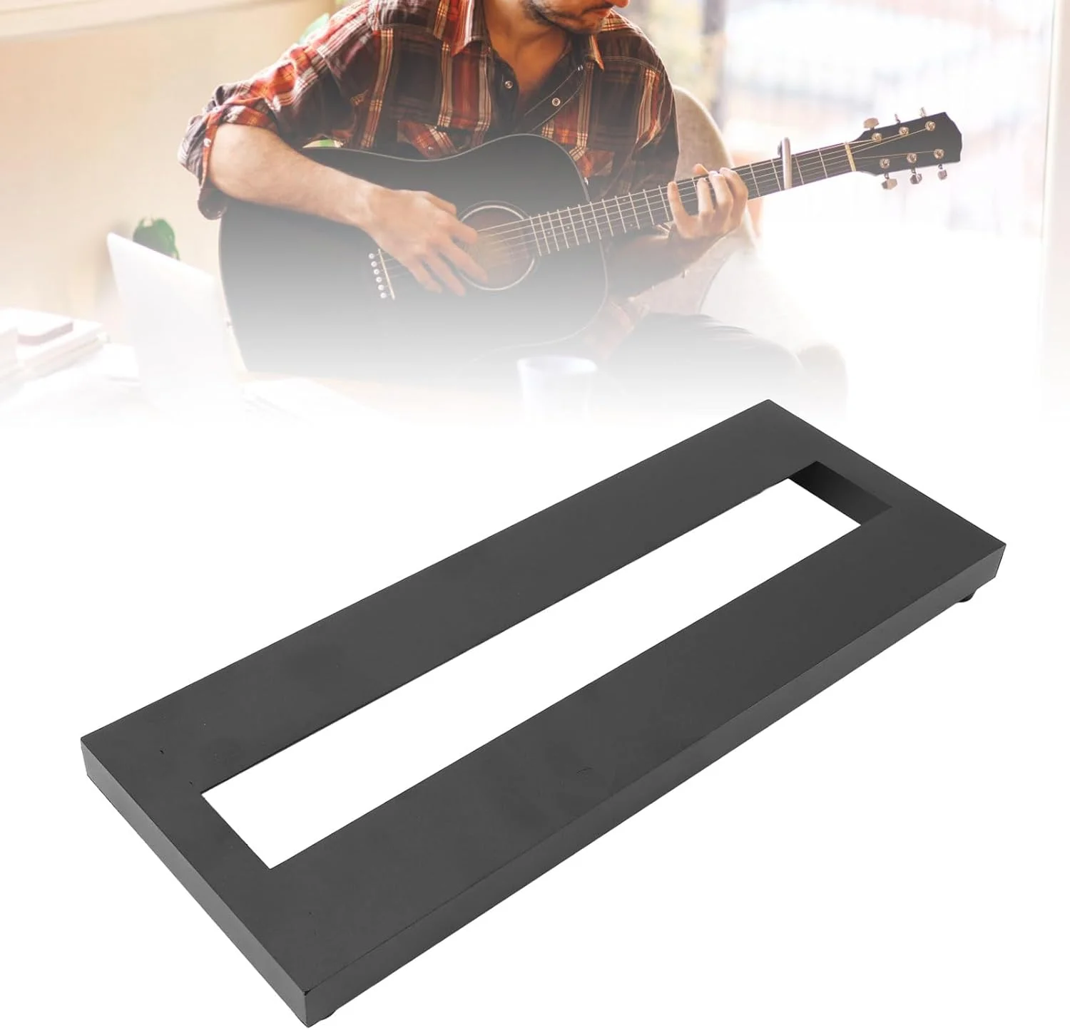 برد پدال آلیاژ آلومینیوم سبک وزن، برد پدال مینی گیتار جمع و جور با کیف حمل، برد افکت، برای گیتار، ظرفیت 5 پدال