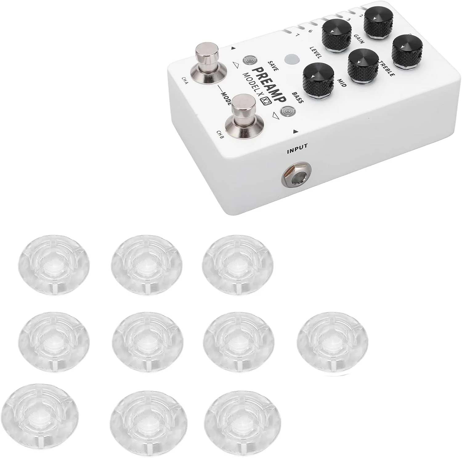 روکش پدال های پا شفاف، کاهش تصادفی پدال ها، روکش دکمه پدال پا جالب و جهانی برای پدال افکت گیتار