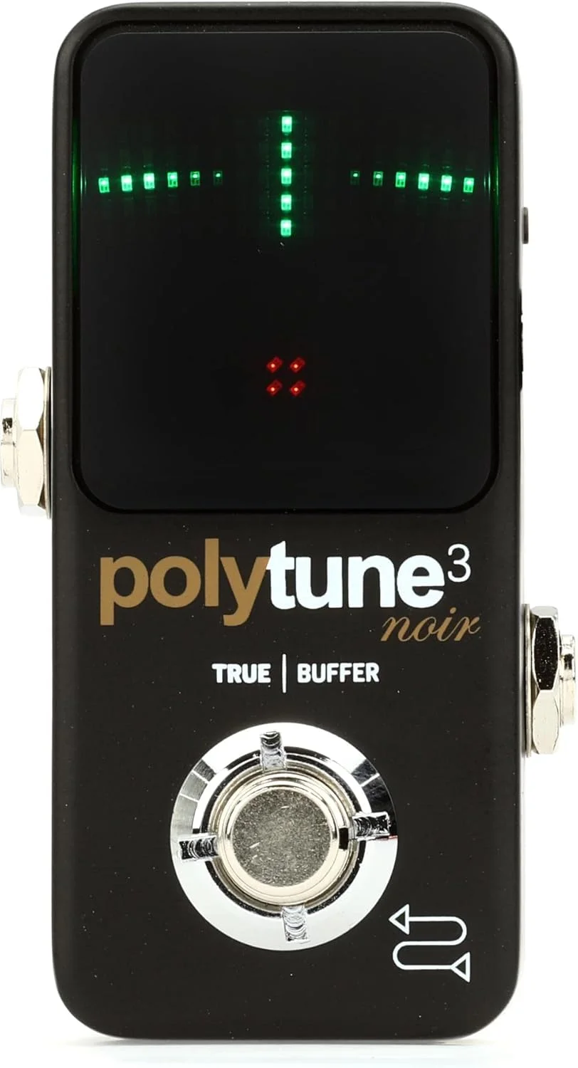 پدال تیونینگ پلی فونیک کوچک TC Electronic PolyTune 3 Noir - مشکی، مینی، پدال تیونینگ گیتار با استایل بافر