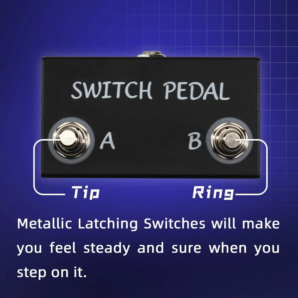 پدال دوتایی فوت سوییچ برای پدال افکت گیتار به همراه کابل TRS (سوییچ دوتایی Latch) پدال دوتایی فوت سوییچ برای پدال افکت گیتار به همراه کابل TRS (سوییچ دوتایی Latch)