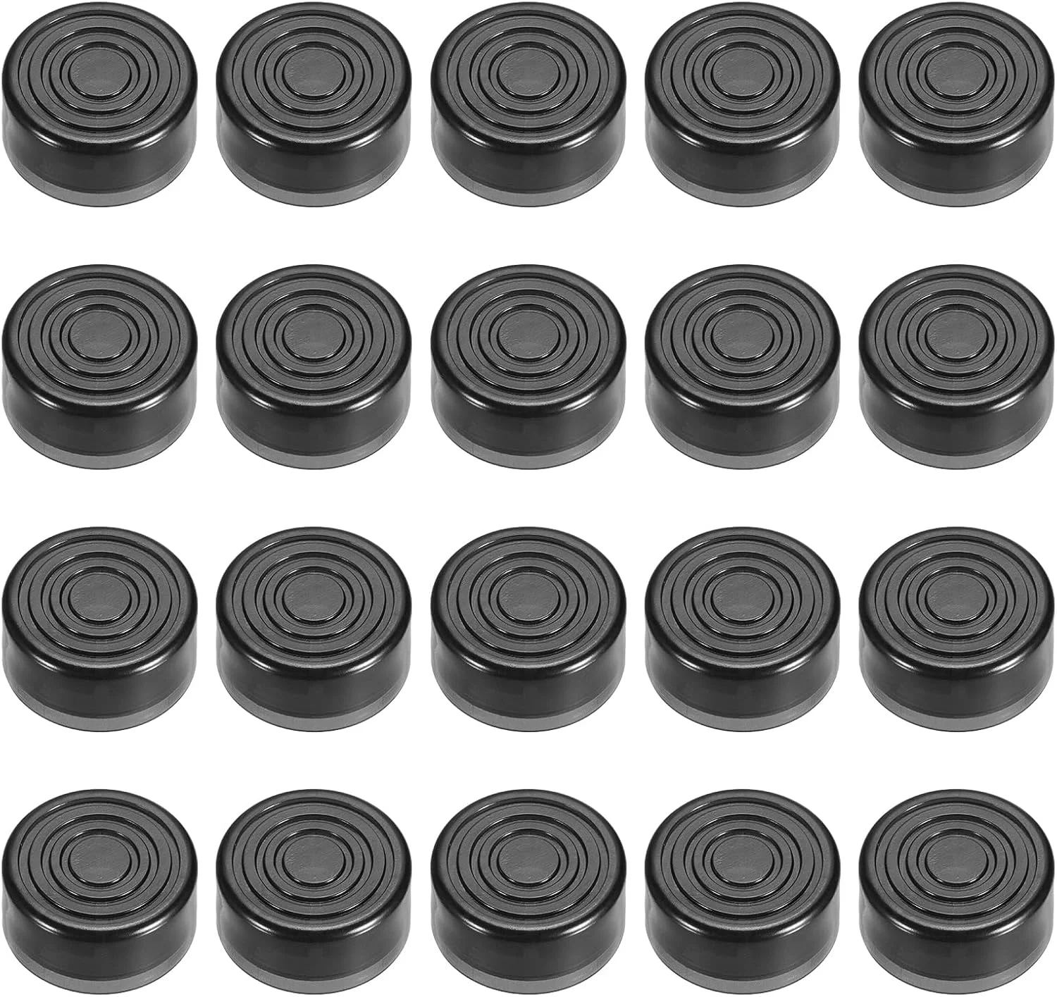 سورسینگ مپ 20 عدد روکش پدال فوُت‌سوئیچ، کلاهک دکمه پدال گیتار، روکش بالایی پلاستیکی فوُت‌سوئیچ 3/8 اینچ برای دکمه‌های پدال افکت گیتار، مشکی