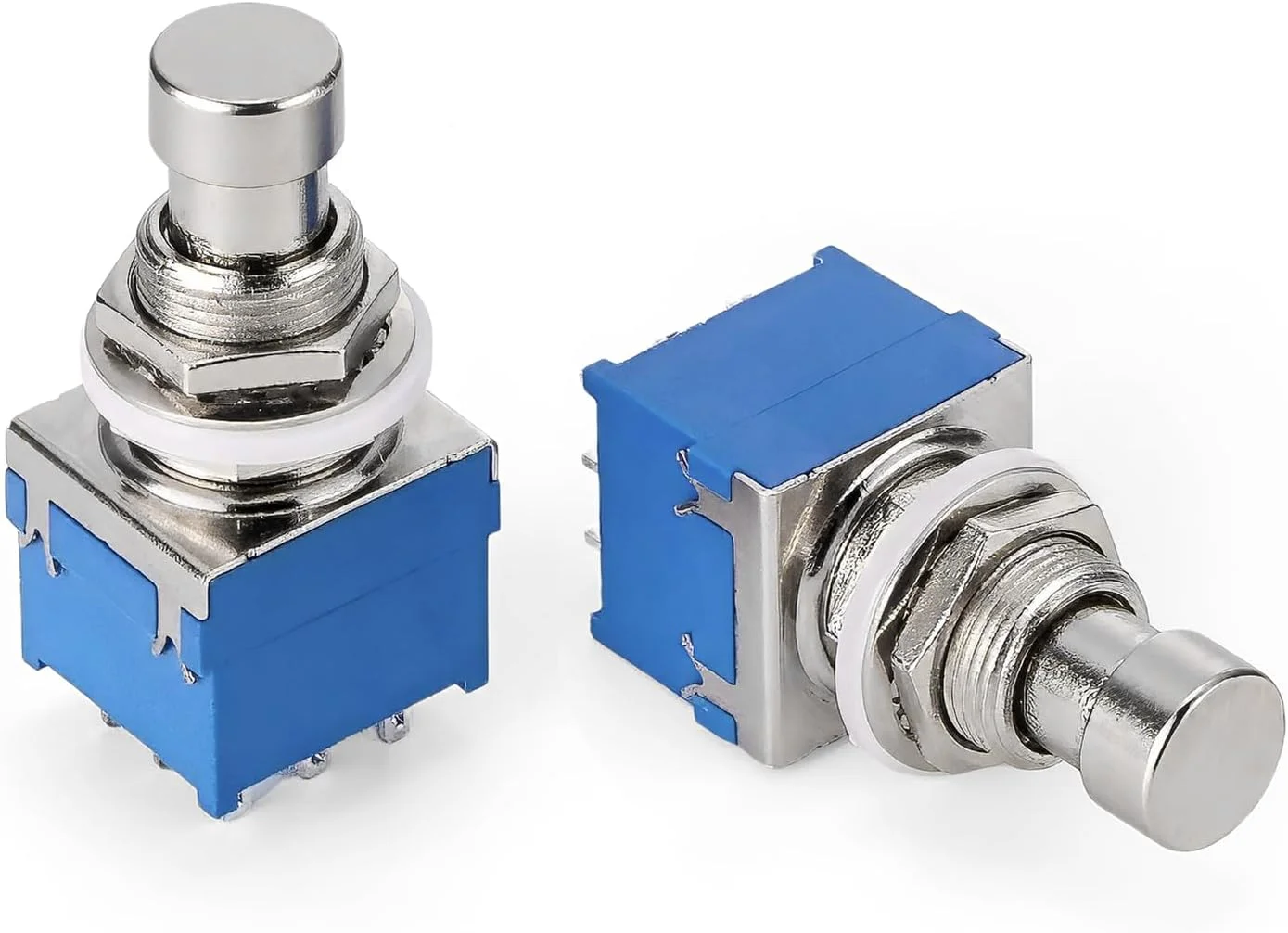 Swhmc دو عدد سوئیچ فلزی پدال افکت گیتار 9 پین 3PDT بای‌پس واقعی