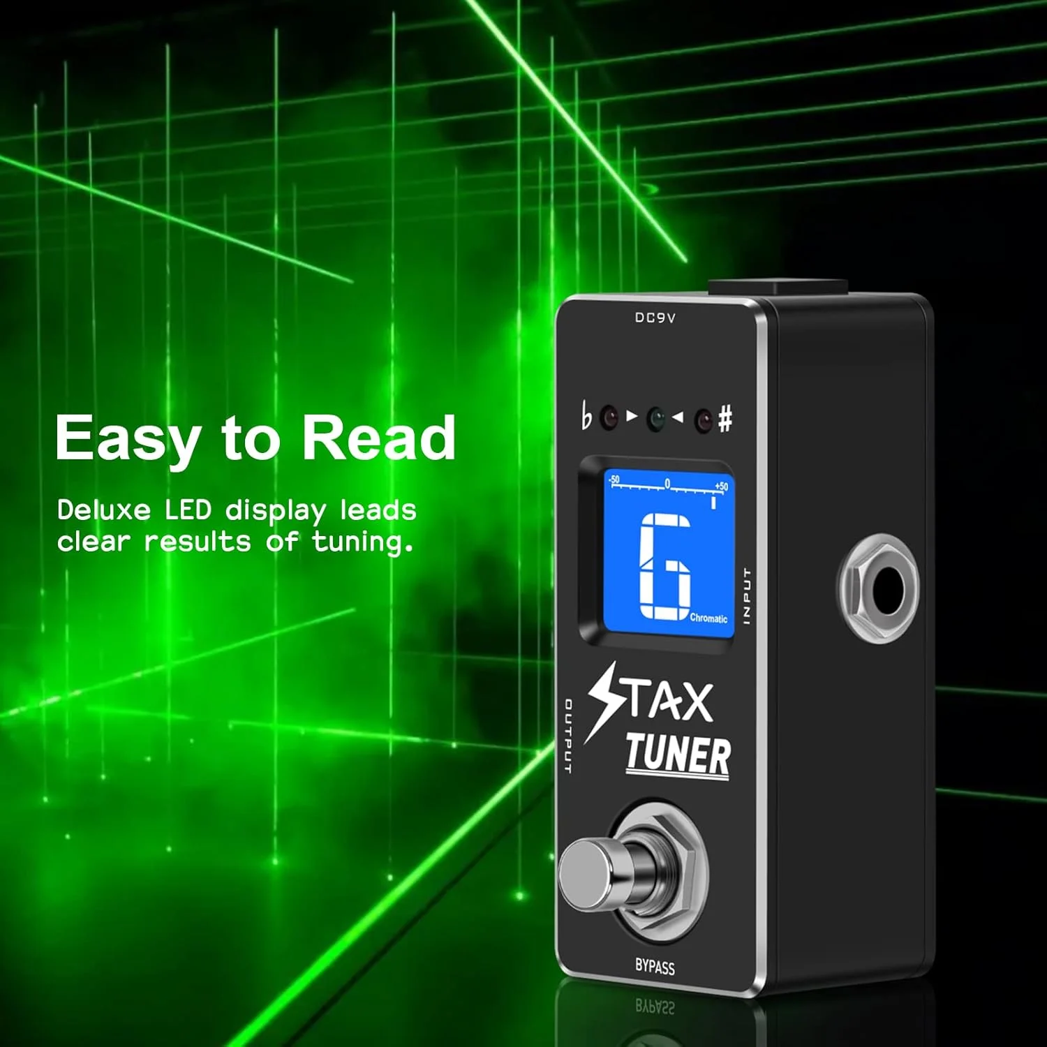 پدال تیونر گیتار Stax، پدال های کوک با دقت بالا برای گیتار الکتریک و بیس، دقت ± 1 سنت، اندازه مینی، True Bypass… پدال تیونر گیتار Stax، پدال های کوک با دقت بالا برای گیتار الکتریک و بیس، دقت ± 1 سنت، اندازه مینی، True Bypass…