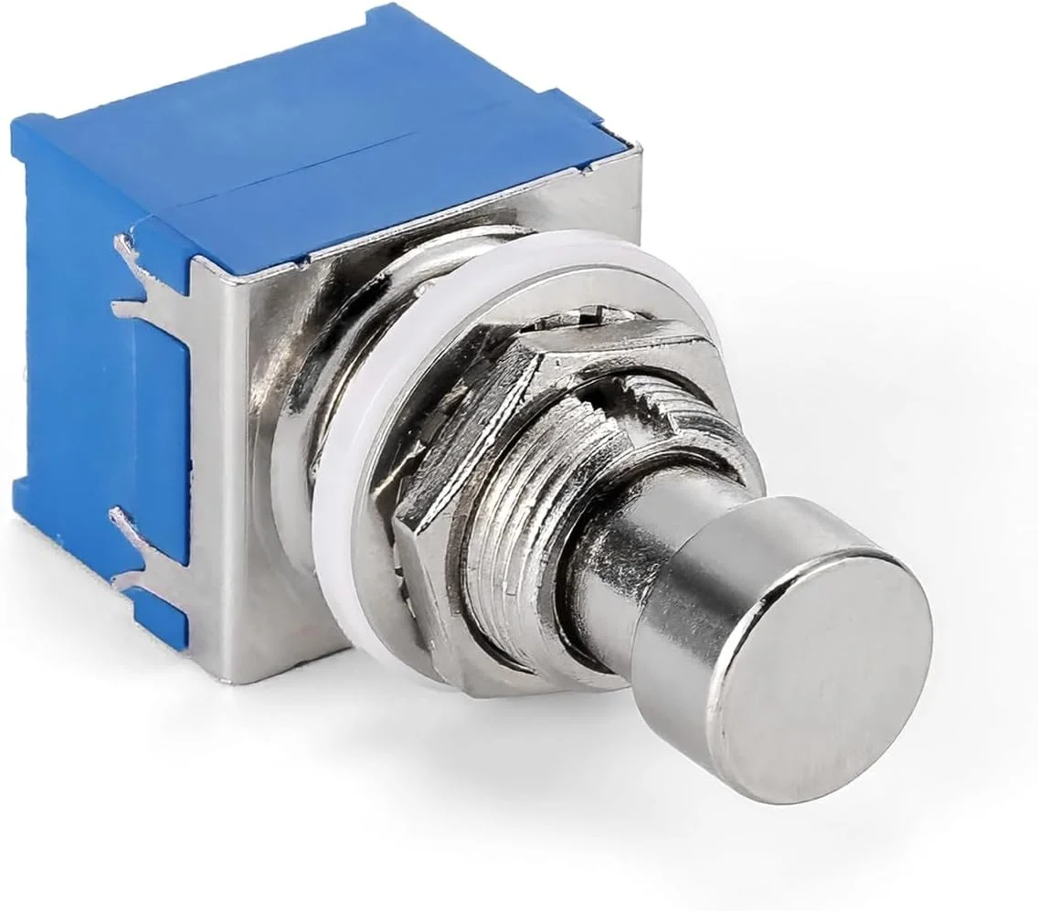 Swhmc دو عدد سوئیچ فلزی پدال افکت گیتار 9 پین 3PDT بایپس واقعی Swhmc دو عدد سوئیچ فلزی پدال افکت گیتار 9 پین 3PDT بایپس واقعی