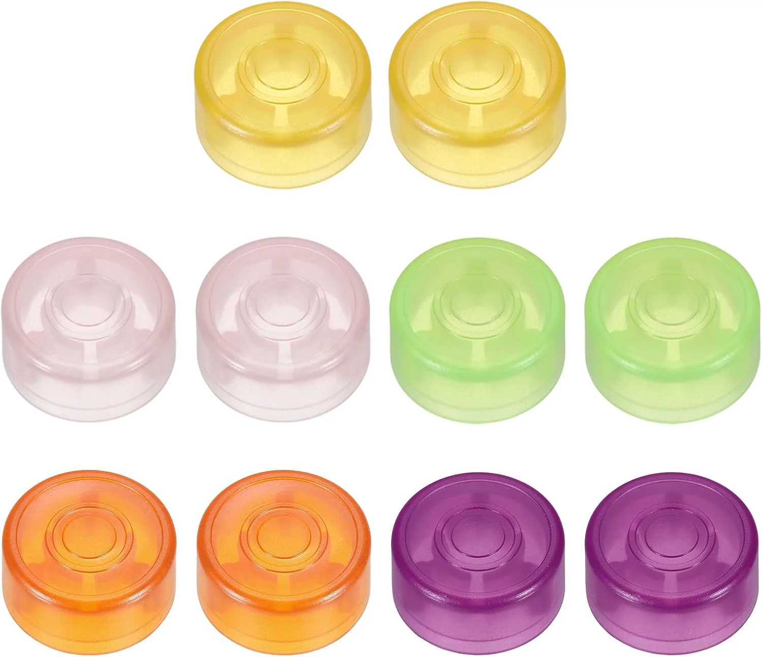 سورسینگ مپ 10 عدد روکش پدال فوتی سوئیچ، کلاهک دکمه پدال گیتار، روکش پلاستیکی پدال فوتی سوئیچ 3/8 اینچ برای دکمه های پدال افکت گیتار، چند رنگ