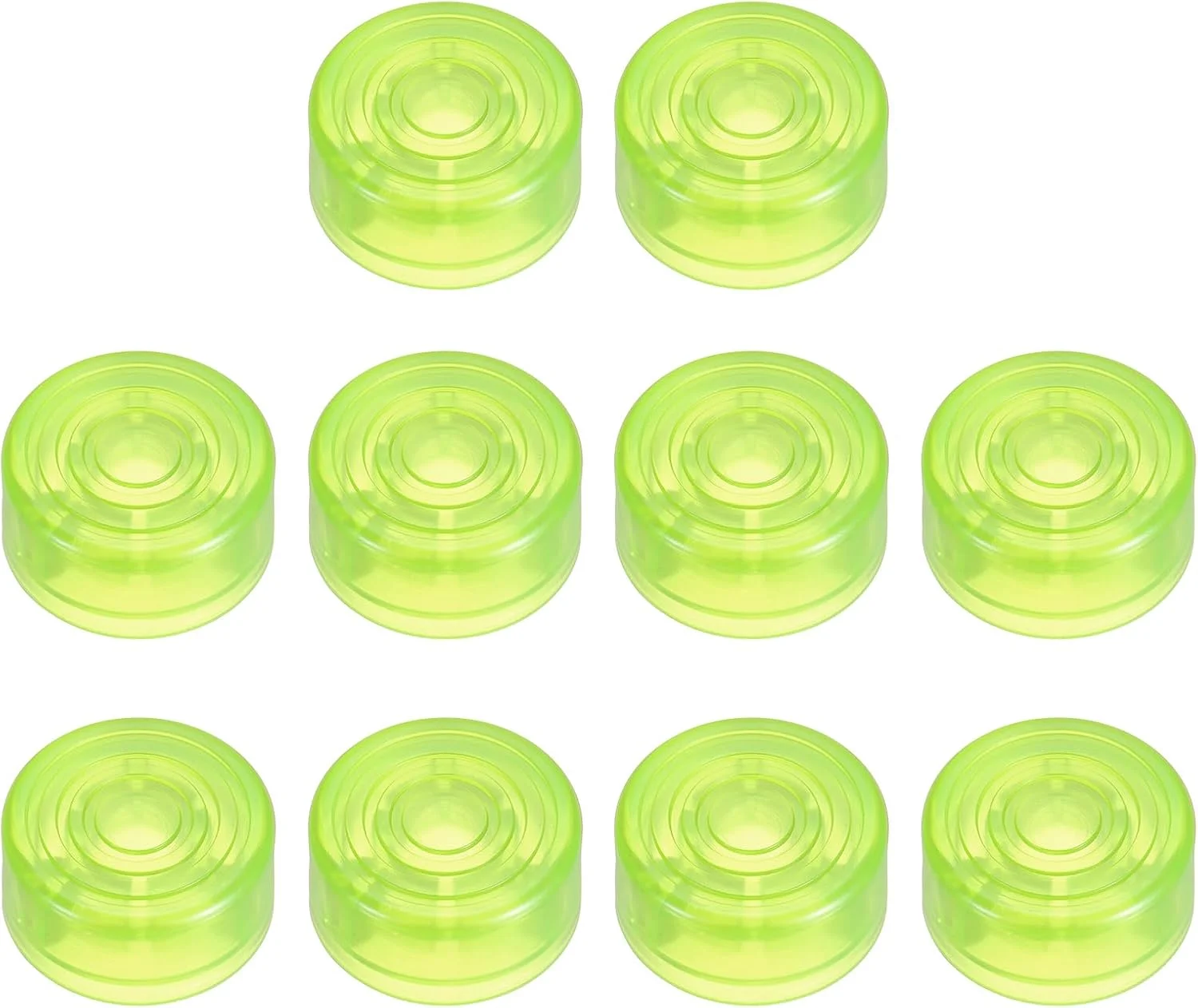 سورسینگ مپ 10 عدد روکش پدال زیرپایی، کلاهک دکمه پدال گیتار، روکش پلاستیکی پدال زیرپایی 3/8 اینچ برای دکمه های پدال افکت گیتار، سبز