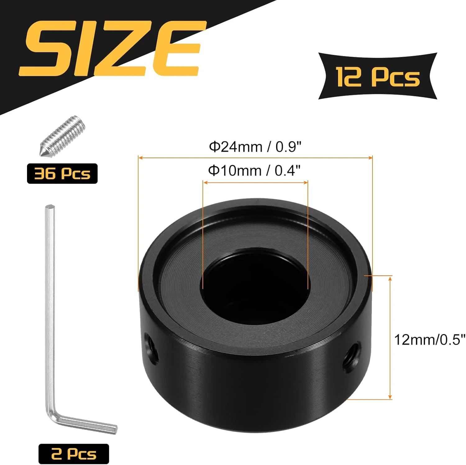 سورسینگ مپ 12 عدد روکش پدال فوتی سوئیچ، کلاهک دکمه پدال گیتار، روکش فلزی پدال فوتی سوئیچ 3/8 اینچ برای دکمه های پدال افکت گیتار، مشکی سورسینگ مپ 12 عدد روکش پدال فوتی سوئیچ، کلاهک دکمه پدال گیتار، روکش فلزی پدال فوتی سوئیچ 3/8 اینچ برای دکمه های پدال افکت گیتار، مشکی