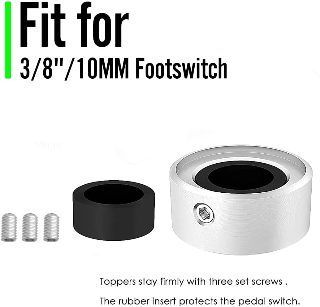 روکش دکمه پدال گیتار Solutek - آلومینیومی با پوشش محافظ و 3 پیچ - افزایش دقت و راحتی (شماره 8 - بنفش، استاندارد - OD 29/32" | مناسب برای سوئیچ 3/8") روکش دکمه پدال گیتار Solutek - آلومینیومی با پوشش محافظ و 3 پیچ - افزایش دقت و راحتی (شماره 8 - بنفش، استاندارد - OD 29/32" | مناسب برای سوئیچ 3/8")