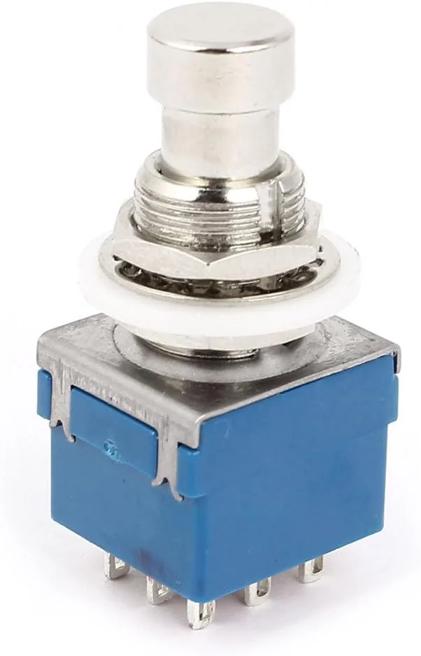 پدال گیتار SPST دکمه فشاری فلزی