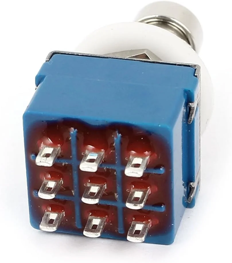 پدال گیتار SPST دکمه فشاری فلزی