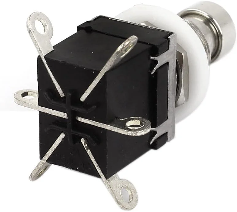 پدال گیتار 6 پین SPST دکمه فشاری لحظه ای افکت پدال گیتار 6 پین SPST دکمه فشاری لحظه ای افکت