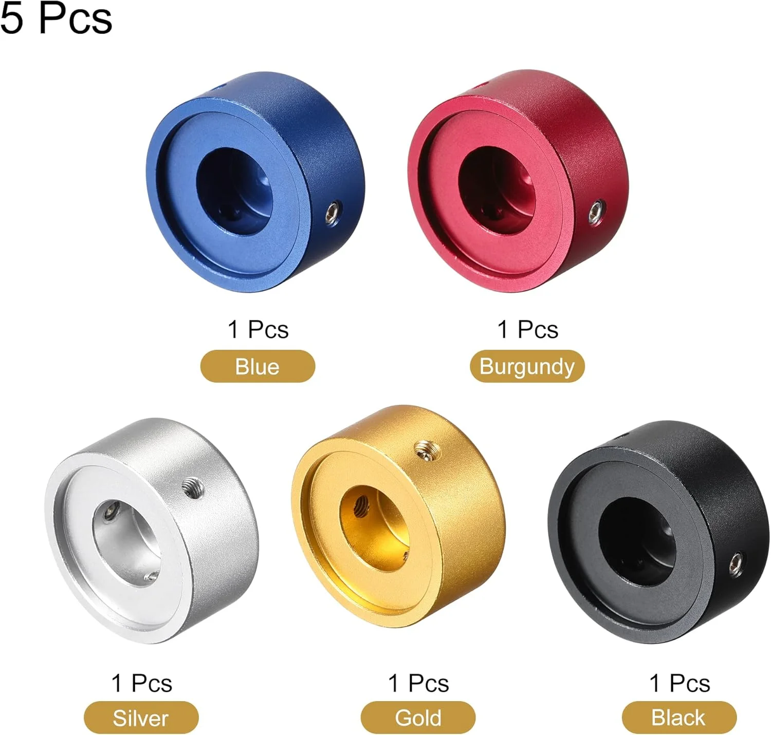 دکمه پدال افکت گیتار، روکش بالایی مشکی با آچار آلیاژ آلومینیوم برای گیتار الکتریک، بسته 5 عددی دکمه پدال افکت گیتار، روکش بالایی مشکی با آچار آلیاژ آلومینیوم برای گیتار الکتریک، بسته 5 عددی