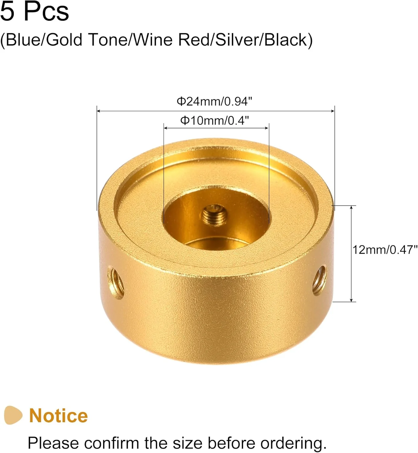دکمه پدال افکت گیتار، روکش بالایی مشکی با آچار آلیاژ آلومینیوم برای گیتار الکتریک، بسته 5 عددی دکمه پدال افکت گیتار، روکش بالایی مشکی با آچار آلیاژ آلومینیوم برای گیتار الکتریک، بسته 5 عددی