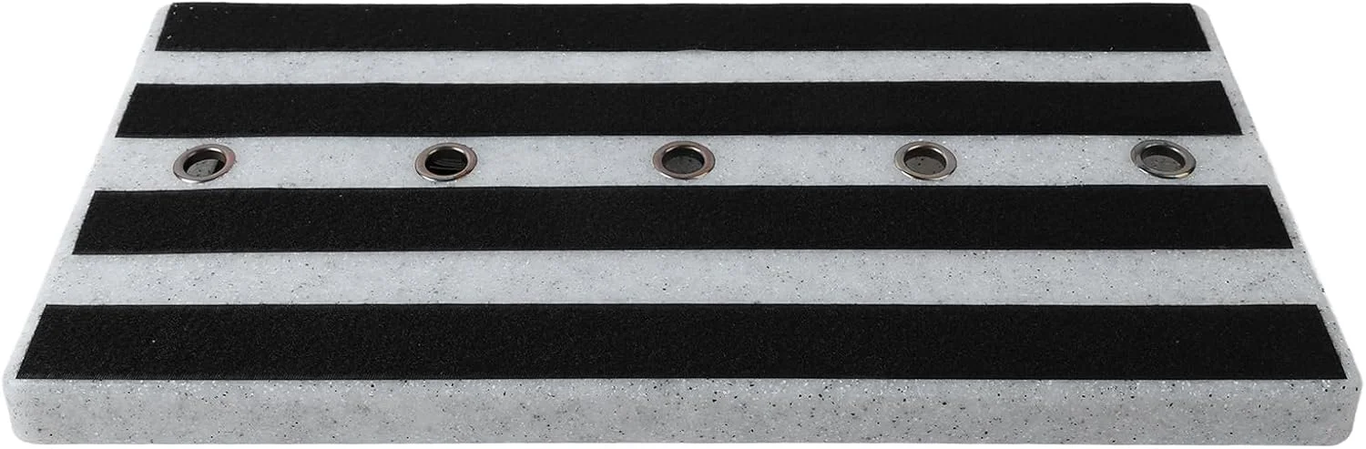 برد پدال افکت گیتار RiToEasysports سایز بزرگ، کیت مواد PE برای اتصال آسان و مخفی کردن کابل، مناسب برای اجرا (طرح سنگ مرمر سفید)