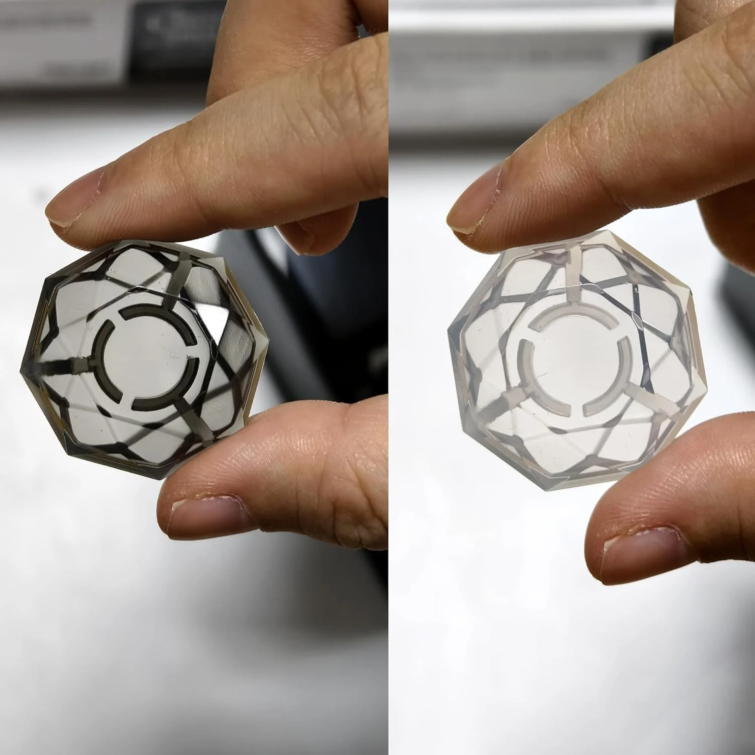 روکش پدال Rockhouse، ۱۰ عدد دکمه ضد لغزش پدال افکت گیتار، محافظت از ناخن پا ۱۰ میلی متری برای Boss Line 6 Stomp (مشکی+شفاف)