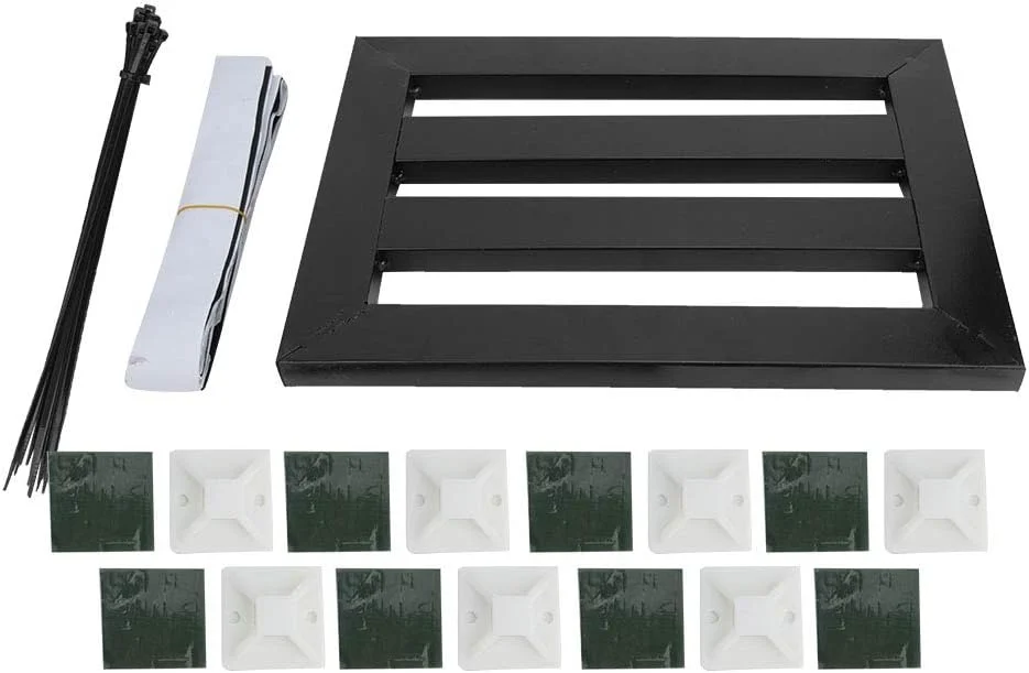 نگهدارنده پدال بورد فلزی RiToEasysports، پدال بورد مشکی قابل حمل برای پدال های افکت گیتار