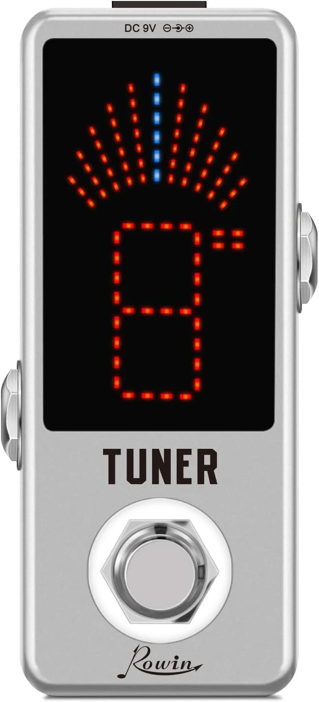 پدال تیونر کروماتیک گیتار Rowin LT-910 – بایپس واقعی، نمایشگر LED، طراحی جمع و جور، تیونینگ دقیق برای گیتارهای الکتریک و باس پدال تیونر کروماتیک گیتار Rowin LT-910 – بایپس واقعی، نمایشگر LED، طراحی جمع و جور، تیونینگ دقیق برای گیتارهای الکتریک و باس