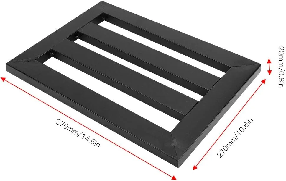 نگهدارنده پدال بورد فلزی RiToEasysports، پدال بورد مشکی قابل حمل برای پدال های افکت گیتار نگهدارنده پدال بورد فلزی RiToEasysports، پدال بورد مشکی قابل حمل برای پدال های افکت گیتار