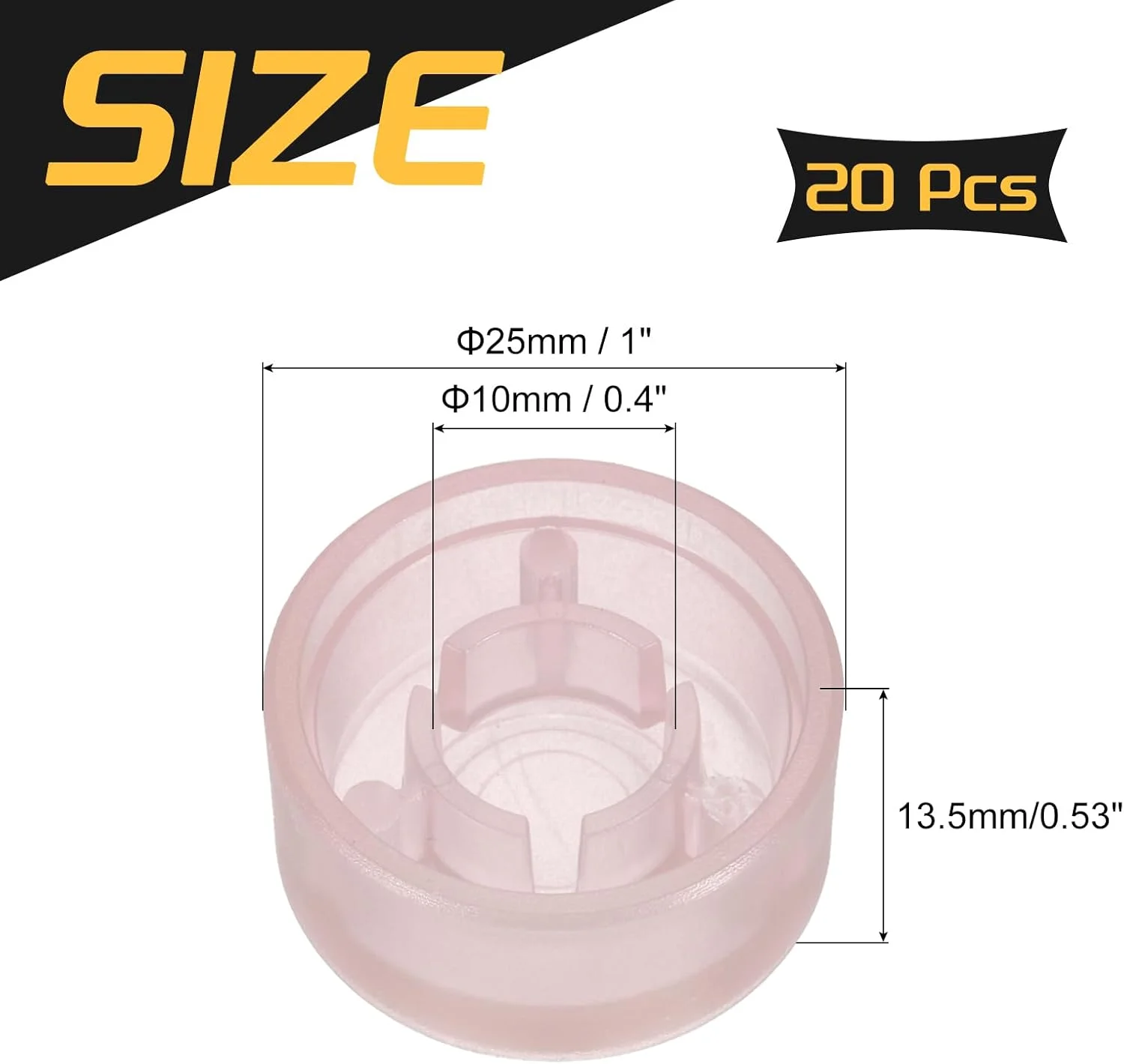 بسته 20 عددی روکش پدال زیر پا QUARKZMAN برای پدال های گیتار، روکش پدال پلاستیکی 3/8 اینچی برای دکمه های پدال افکت گیتار، صورتی روشن بسته 20 عددی روکش پدال زیر پا QUARKZMAN برای پدال های گیتار، روکش پدال پلاستیکی 3/8 اینچی برای دکمه های پدال افکت گیتار، صورتی روشن