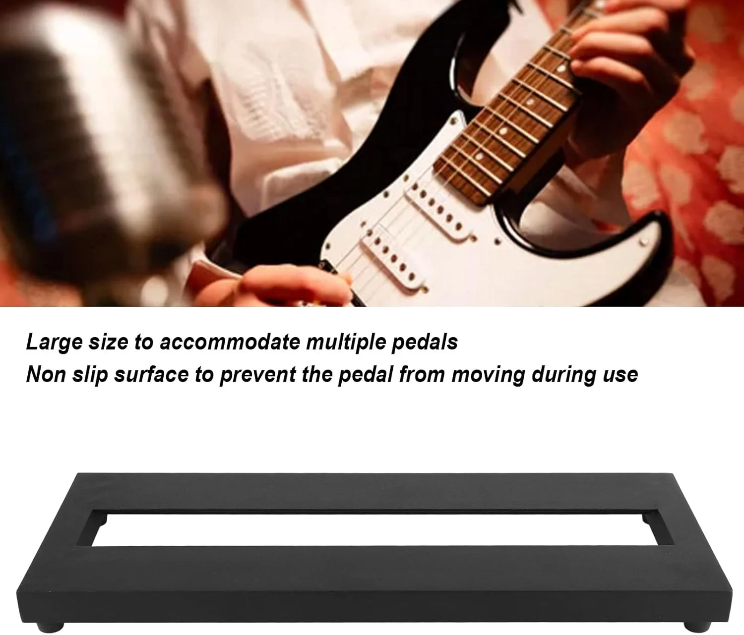 برد پدال گیتار RiToEasysports سایز خیلی بزرگ، آلیاژ آلومینیوم بادوام، برد پدال قابل حمل برای نوازندگان گیتار الکتریک (PB 1) برد پدال گیتار RiToEasysports سایز خیلی بزرگ، آلیاژ آلومینیوم بادوام، برد پدال قابل حمل برای نوازندگان گیتار الکتریک (PB 1)